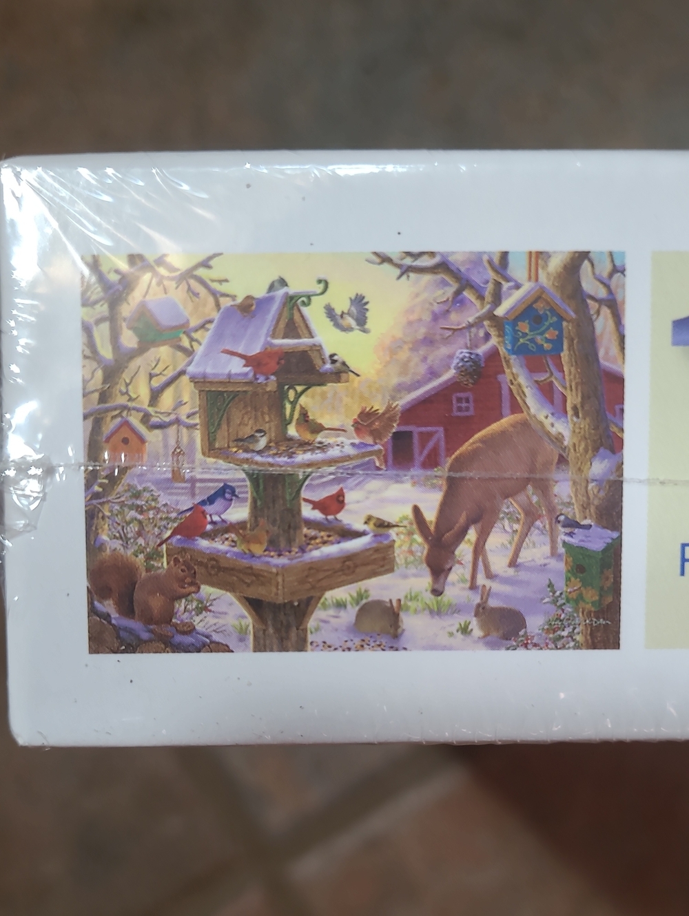New in box! Bits & Pieces Sunrise Feasting 1000 Piece Jigsaw Puzzle birds deer